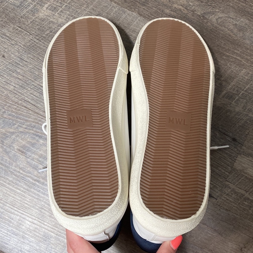 Madewell Sidewalk High-Top Sneakers in Colorblock Leather - Picture 10 of 14
